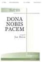 Dona Nobis Pacem SAB choral sheet music cover